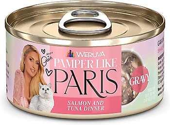 Pamper Like Paris Salmon and Tuna Dinner in Gravy Wet Cat Food