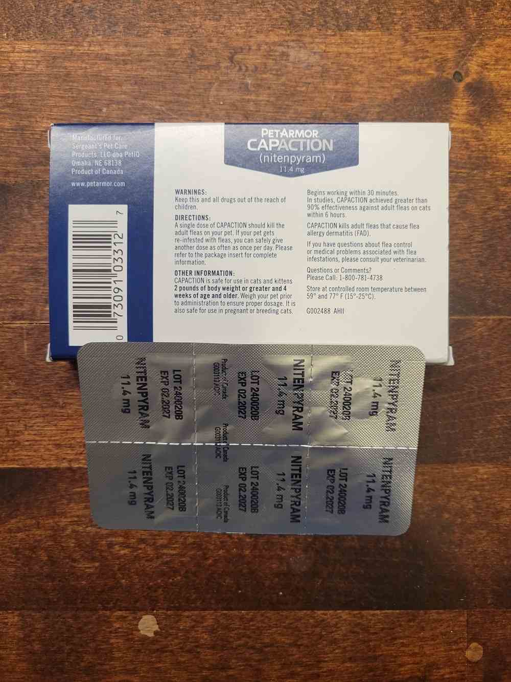 PetArmor CapAction Flea Tablets for Cats