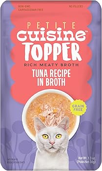 Petite Cuisine Consomme Tuna Recipe in Broth Grain-Free Wet Food Topper