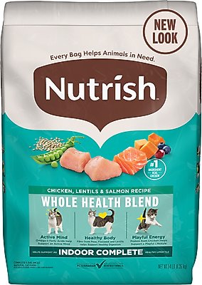 Rachael Ray Nutrish Indoor Complete Chicken, Lentils & Salmon Recipe Dry Cat Food